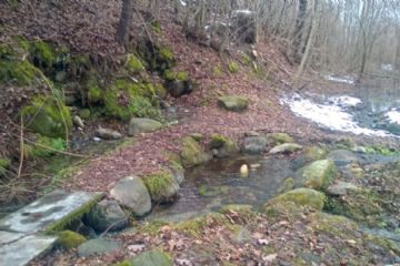 Un tratto del sentiero delle fontane